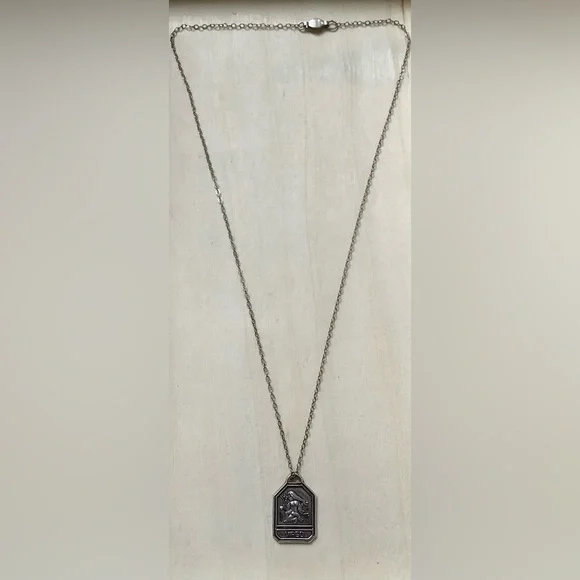 Virgo zodiac pendant-charm 16” chain (astrology) New Vintage sterling silver - Picture 6 of 13